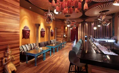 Interior design for the karaoke bar Jimmy. Interior design services. Architectural firm INK Architects