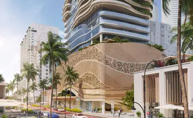 Architectural design of the Brickell Lux hotel in Miami. Architectural design services. Architectural bureau INK Architects