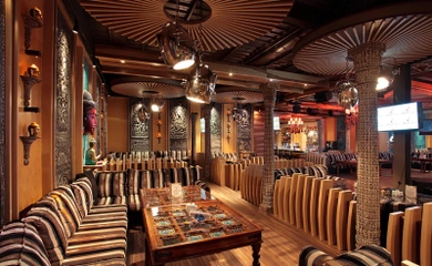 Interior design for the karaoke bar Jimmy. Interior design services. Architectural firm INK Architects